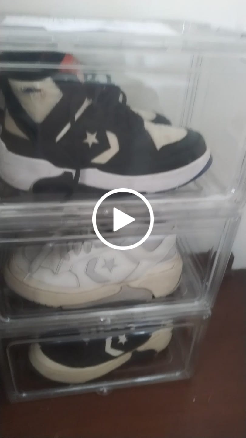 Customer video review of Caja Organizador de Zapatos Zapatera Apilable Cubo Para Calzado