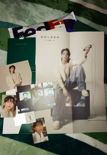 Customer photo review of BTS Jungkook GOLDEN - 1st Solo Album (With Pre-Order Gifts)