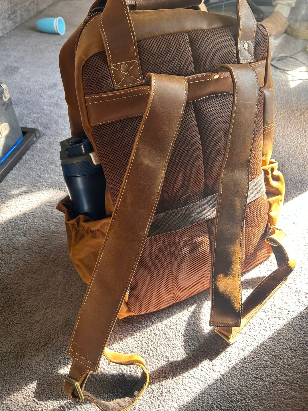 Customer photo review of The Southern Cross – Handmade Adventure Backpack