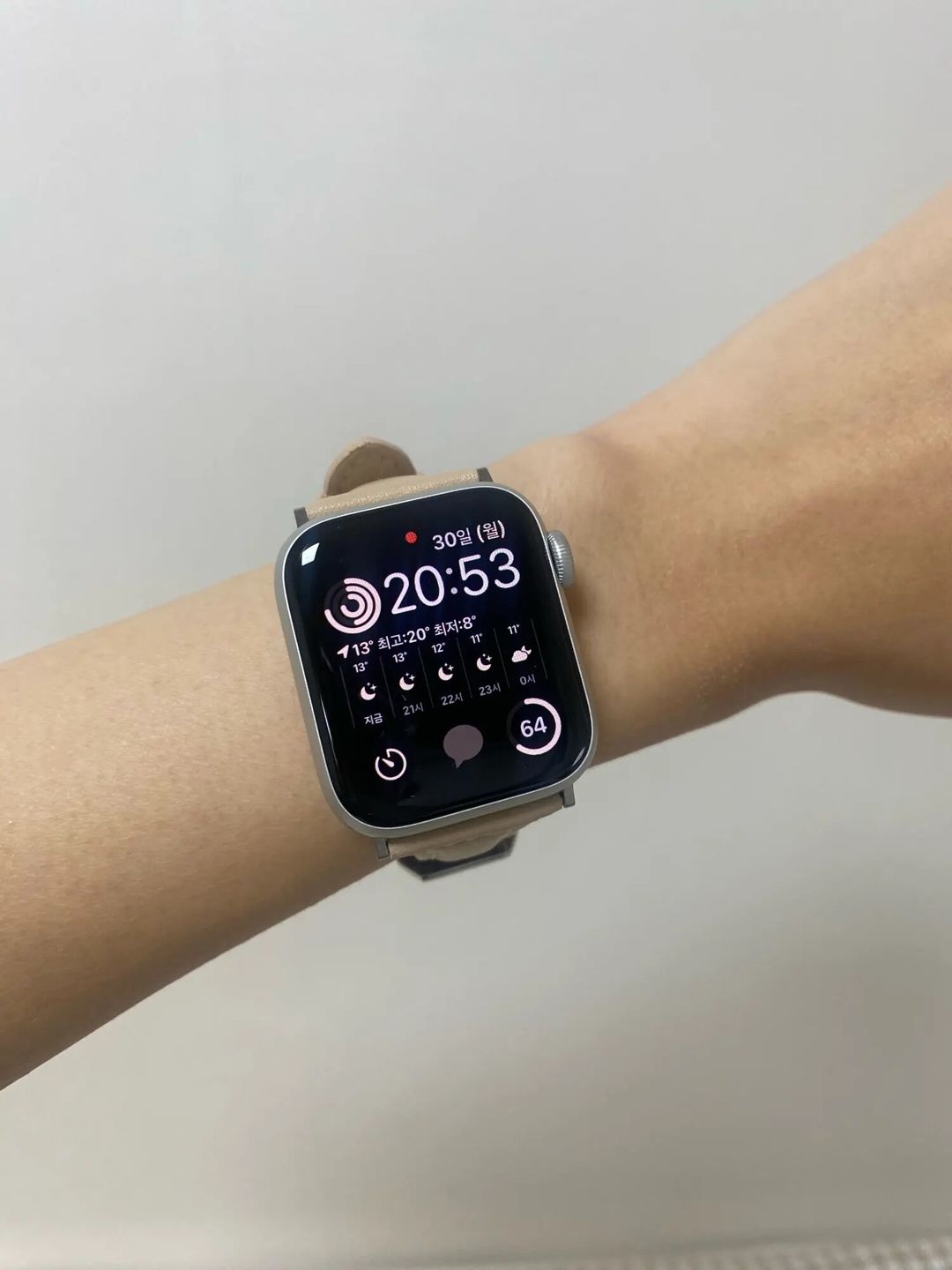 Customer photo review of Appel Watch Lederband "Dublin"