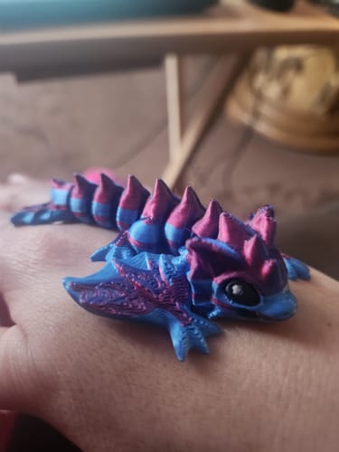 Customer photo review of 3D Printed Baby Wyvern Fidget Toy & Keychain Ornament