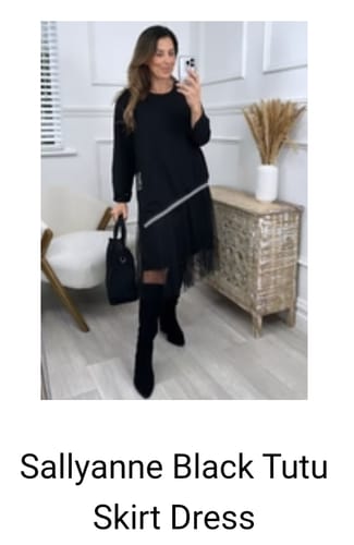 Customer photo review of Sallyanne Black Tutu Skirt Dress
