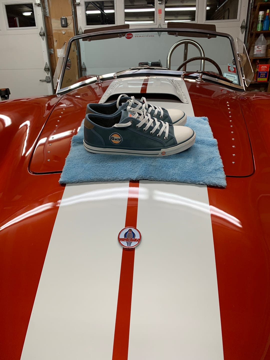 Customer photo review of Men's Gulf Low-Top Sneakers in Stone Blue