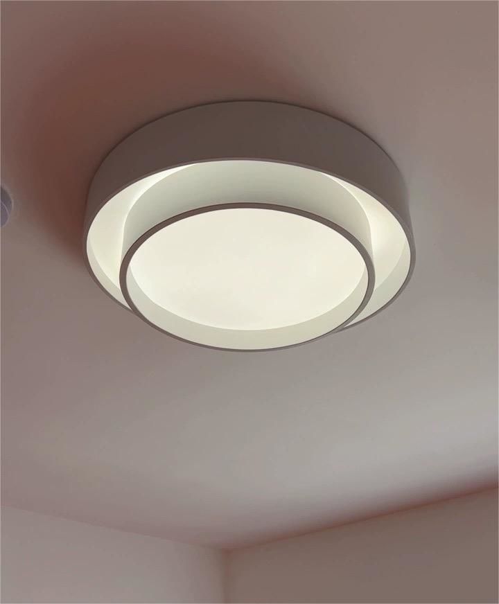 Customer photo review of Concentric Rings Round Flush Mount Ceiling Light