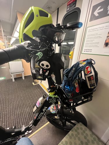 Customer photo review of U7 Step-thru Foldable Fat Tire Electric Bike