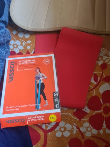 Customer photo review of Active Band (Latex Free) | Physical Resistance Band for Exercise, Workouts, Gym, Stretching, Yoga | Muscles & Joints Strengthener