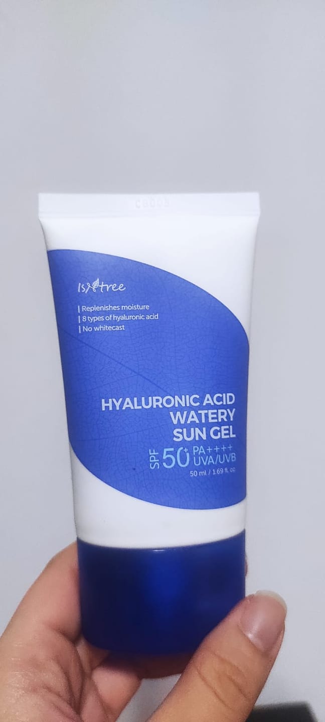 Customer photo review of Hyaluronic Acid Watery Sun Gel