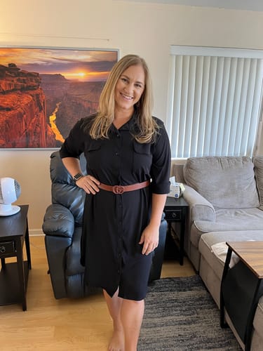 Customer photo review of Brigitte Brianna Shirt Dress