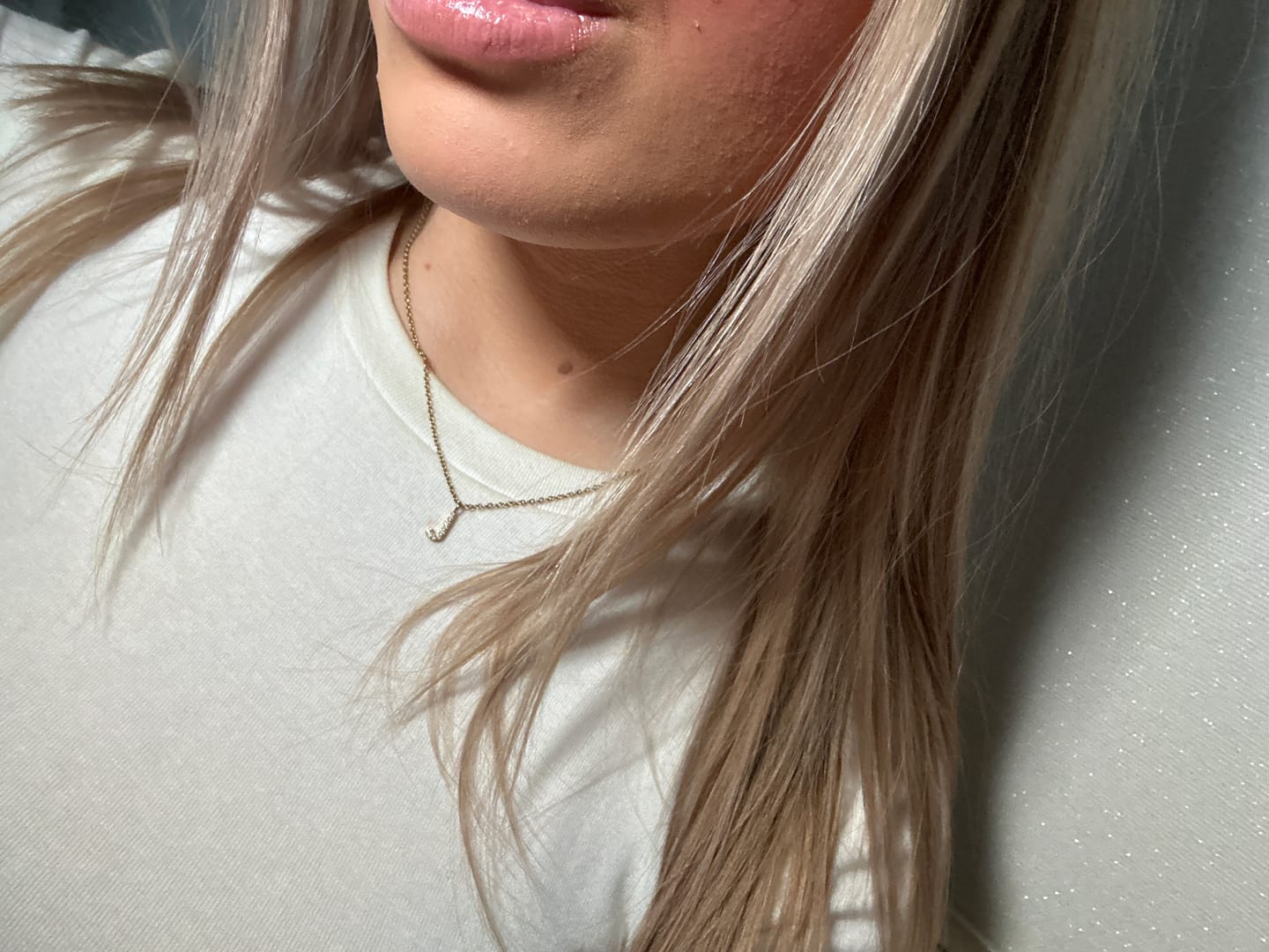 Customer photo review of Filigran Letter Halskette | 18K vergoldet
