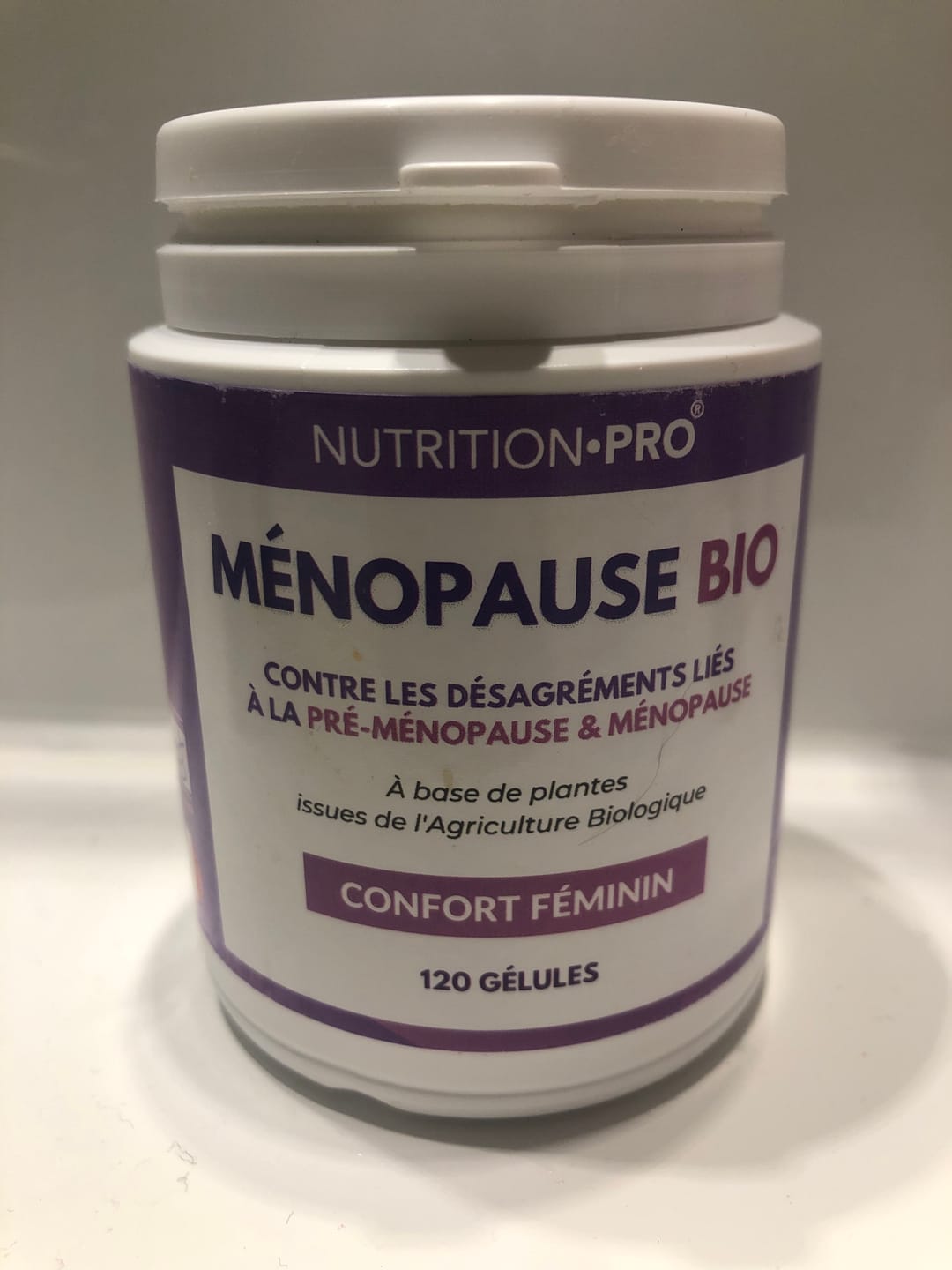 Customer photo review of MÉNOPAUSE BIO - 120 GÉLULES