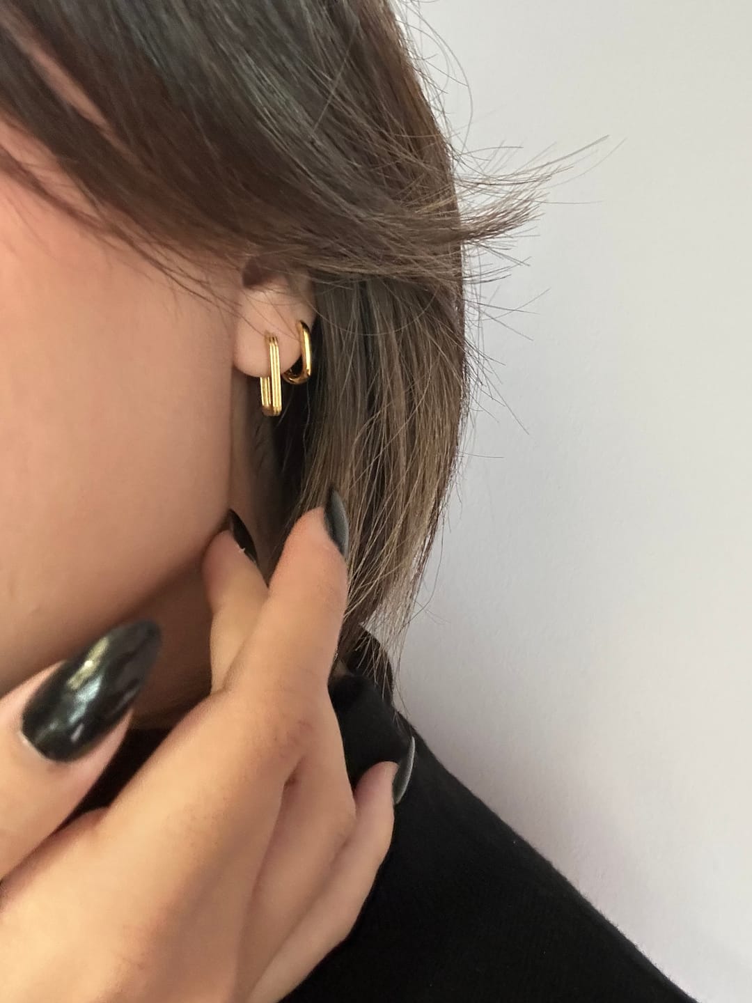 Customer photo review of Pendientes Eslabón