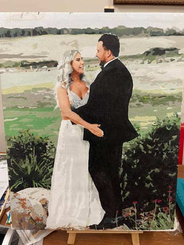 Customer photo review of Custom Paint By Numbers