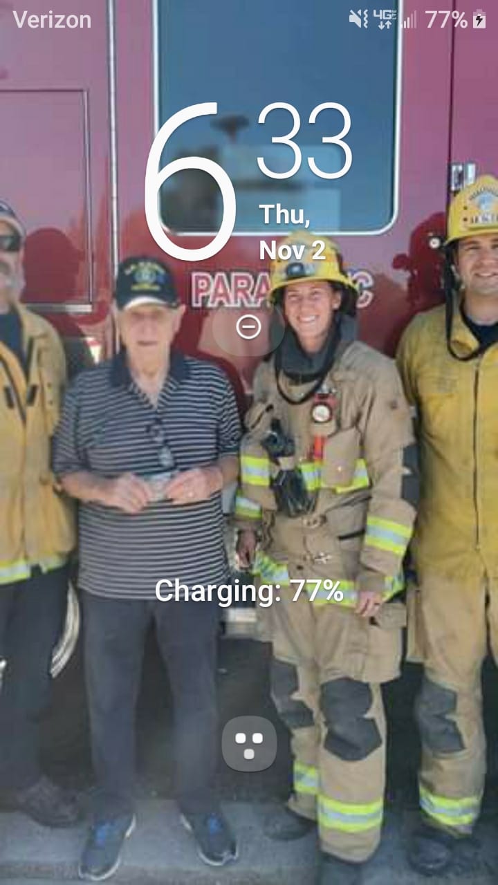 Customer photo review of Firefighter - Thank You For Your Service Coin