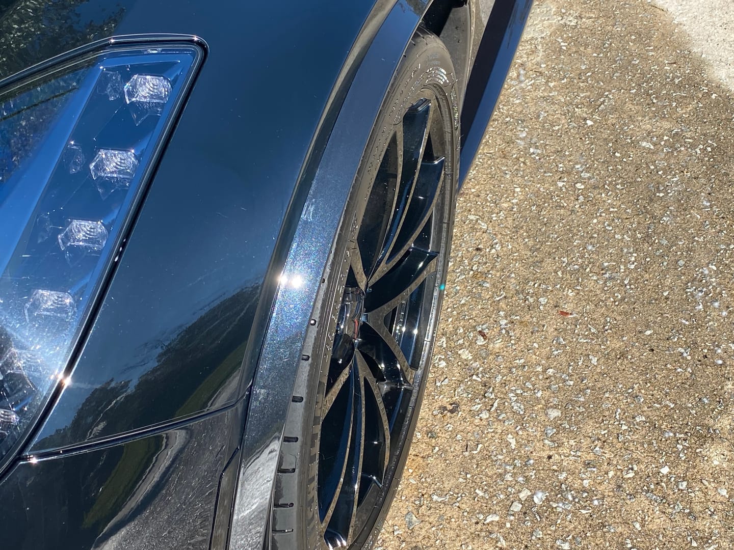 Customer photo review of Chevrolet Corvette C7 Front Fender Flares Wheel Trim