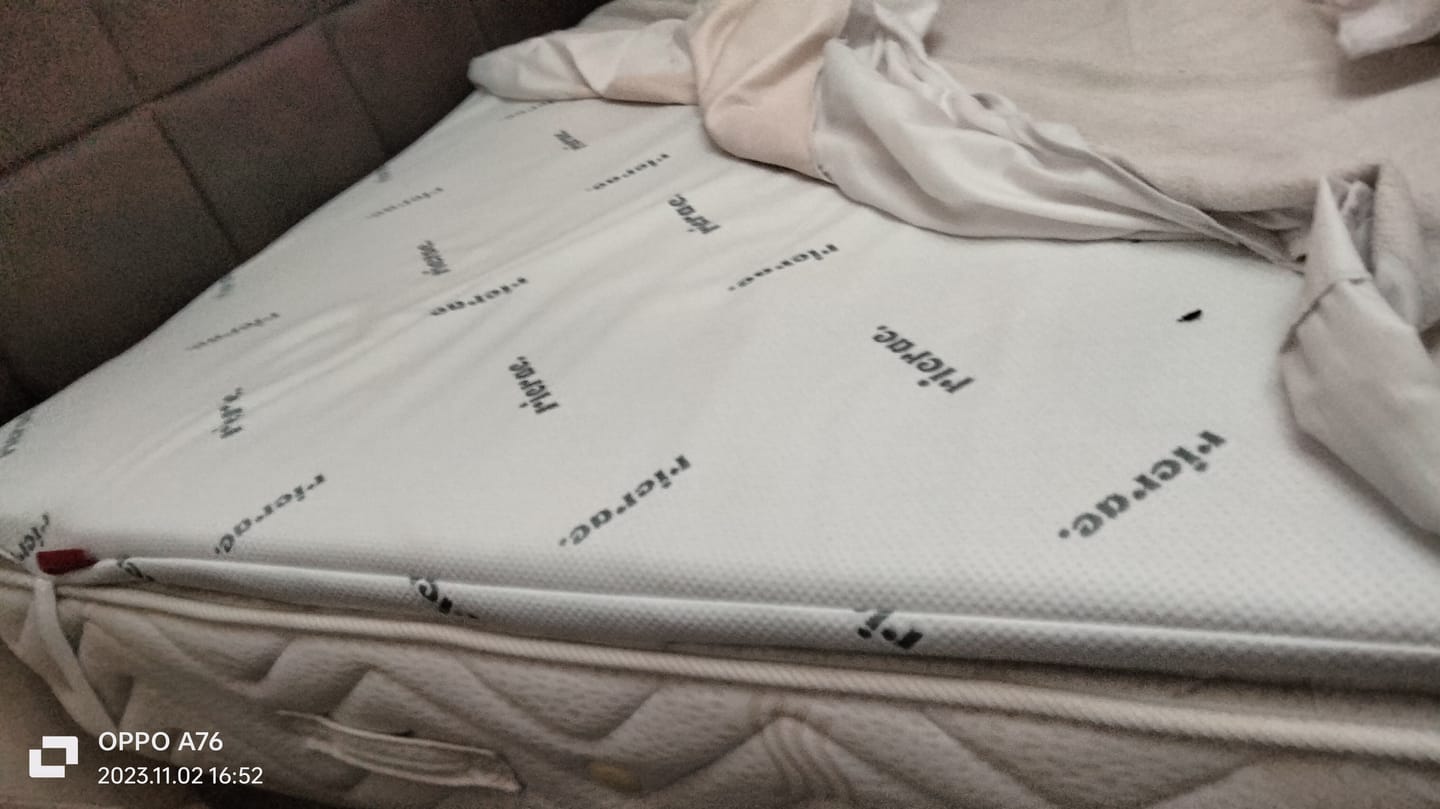 Customer photo review of Memory Foam Topper Mattress