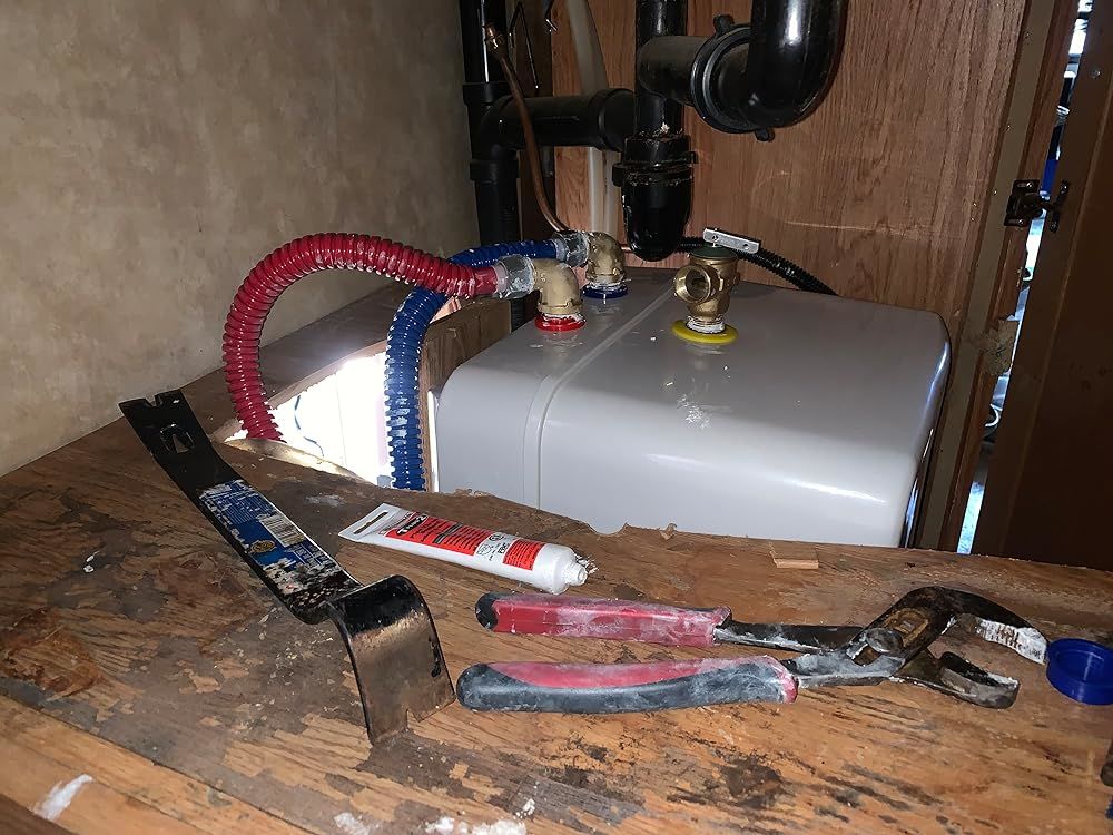 Customer photo review of Camplux Electric Mini Tank Point of Use Water Heater 120V - 6.0 Gallon