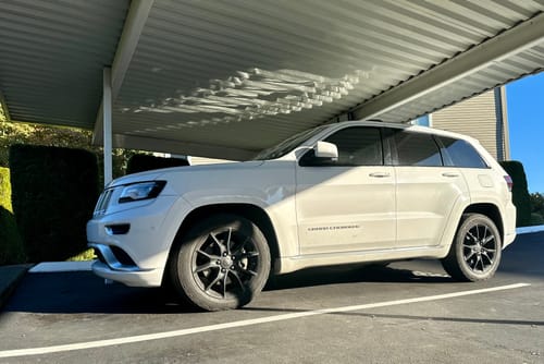 Customer photo review of 2011-2015 Jeep Grand Cherokee Air Suspension Conversion/Delete Kit with Module for 4x4 3.6L V6, V8 and 3.0 Diesel Engines (JC14FML)