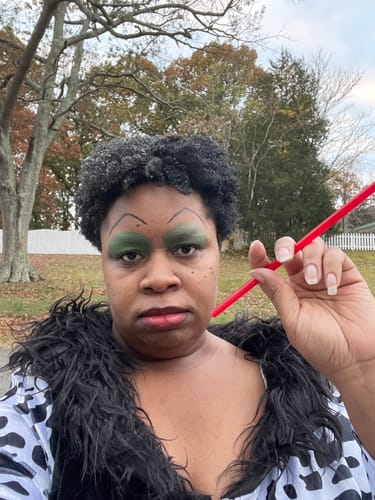 Customer photo review of Temporary Hair Color Gel - Foggy Day