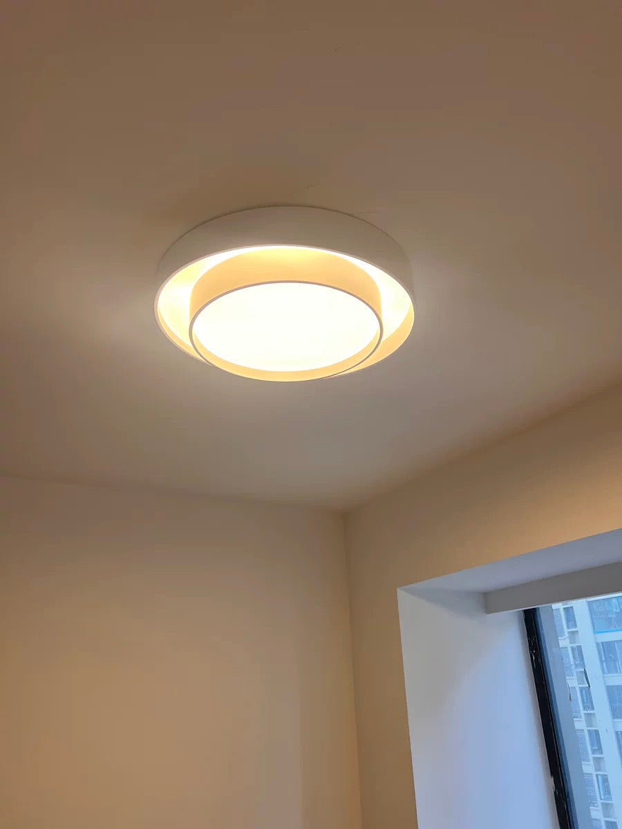 Customer photo review of Concentric Rings Round Flush Mount Ceiling Light