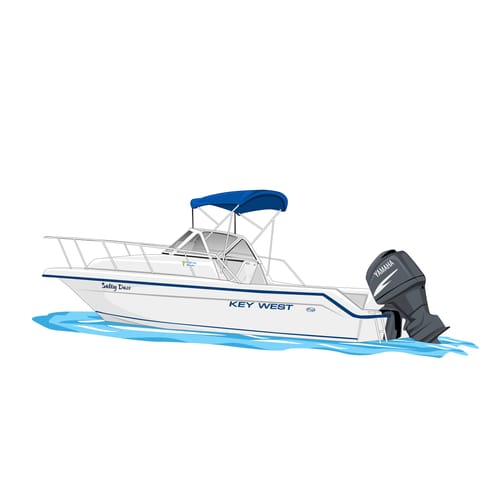 Customer photo review of Custom Digital Boat Artwork