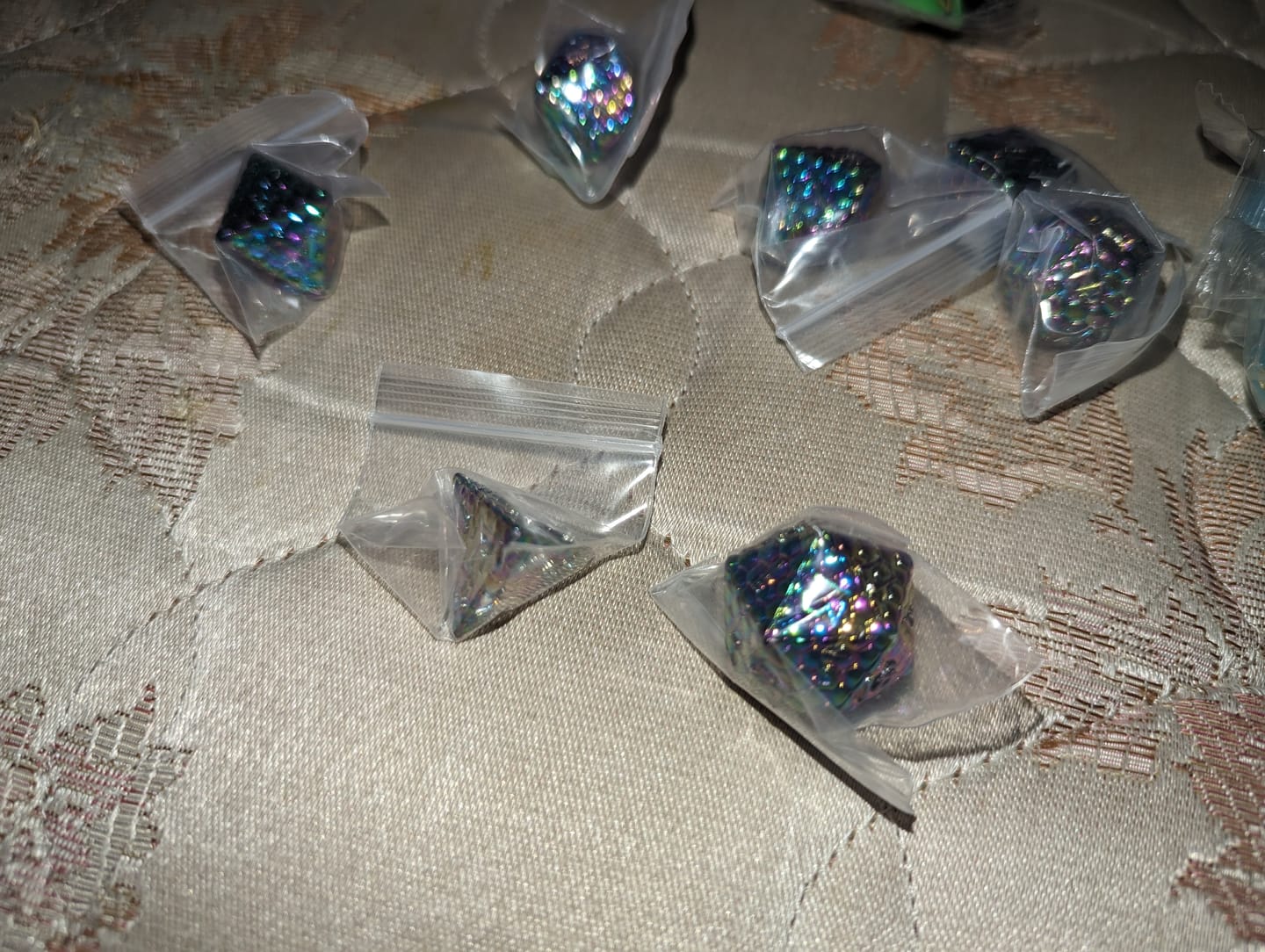 Customer photo review of $50 Mystery Dice Bag Bundle