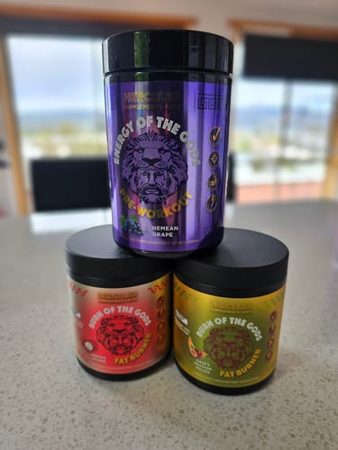 Customer photo review of Energy of The Gods - High Stim Pre Workout