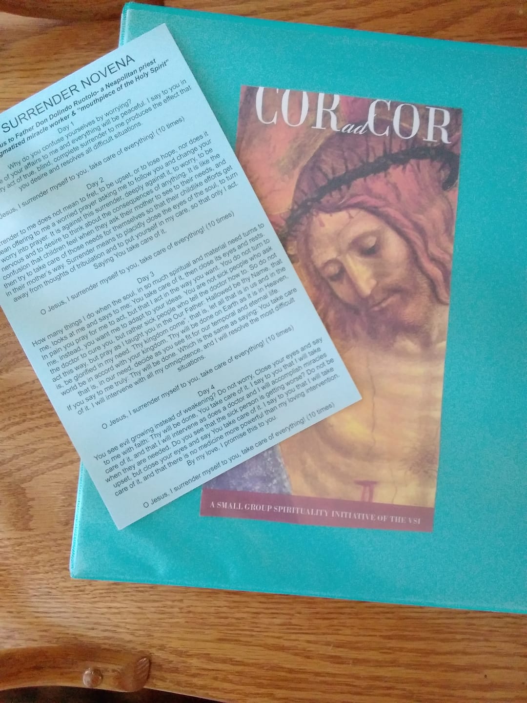 Customer photo review of Prayer Card-Surrender Novena (Package of 10)