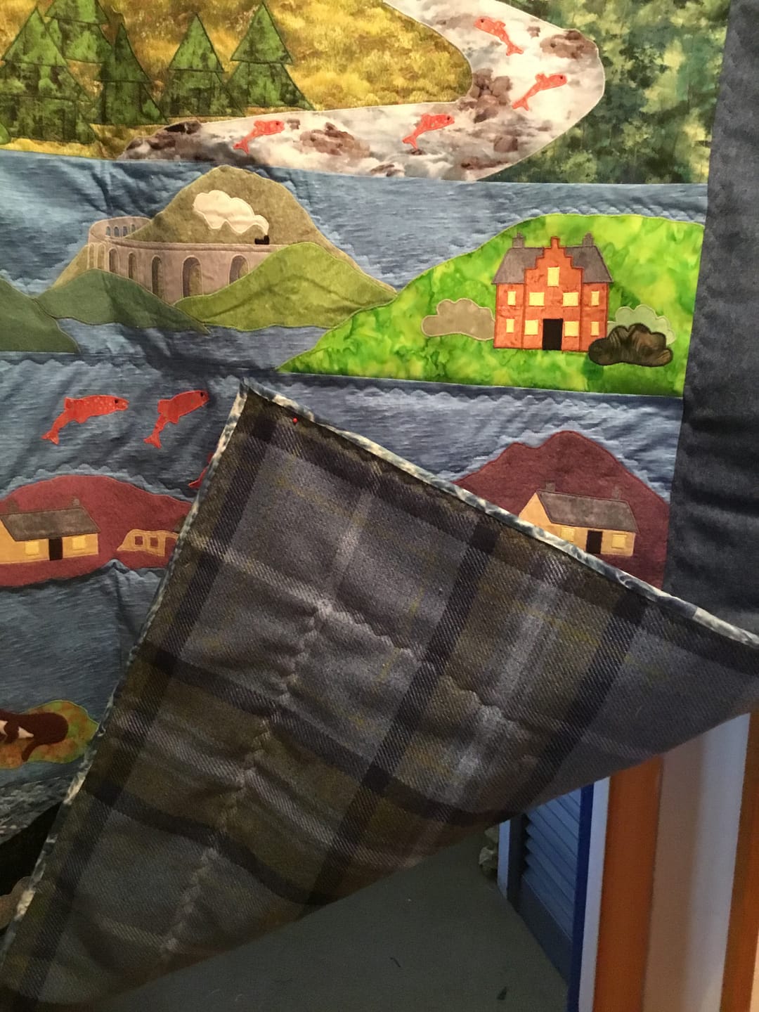 Customer photo review of Tartan Wool Touch Fabric
