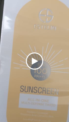 Customer video review of Estelin Sunscreen All-In-One Multi-Defense Tinted SPF 100 PA+++ 100G