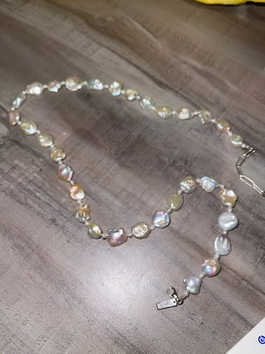 Customer photo review of Baroque Pearl Necklace