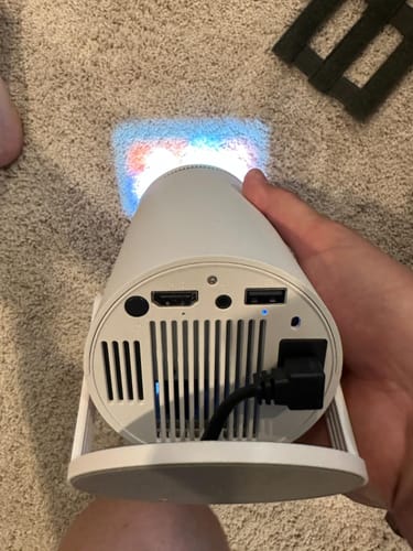 Customer photo review of Full HD Mini Portable Projector