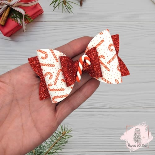 Jenny S. review of Sweet Candy Cane Premium Faux Leather Fabric Sheets image 1 out of 1