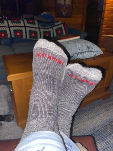 Customer photo review of 3 PAIR - J.B. Field's "Hiker GX" Merino Wool Hiking Sock (SLIGHTLY IMPERFECT)
