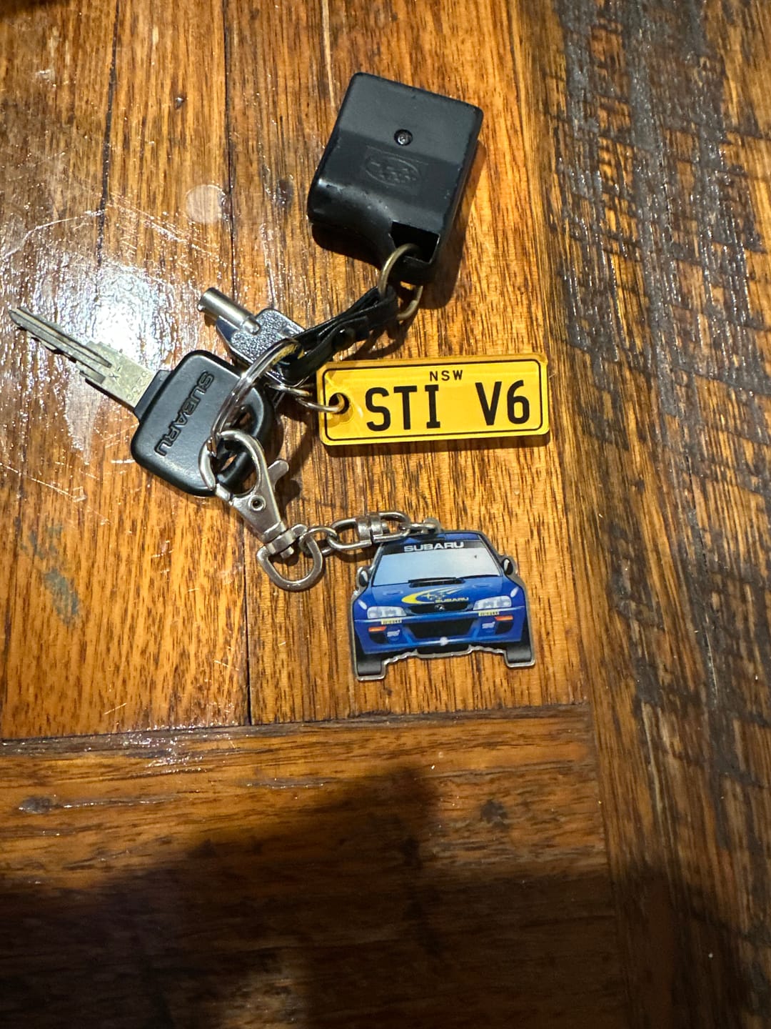 Customer photo review of NSW Traditional Licence Plate Custom Keychain