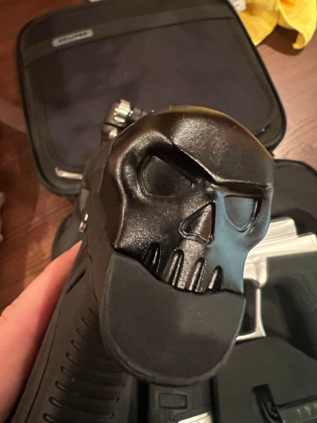 Customer photo review of ETHA3 SKULL BACK CAP