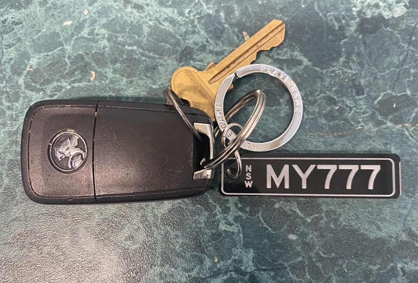 Customer photo review of NSW Premium Range Licence Plate Custom Keychain
