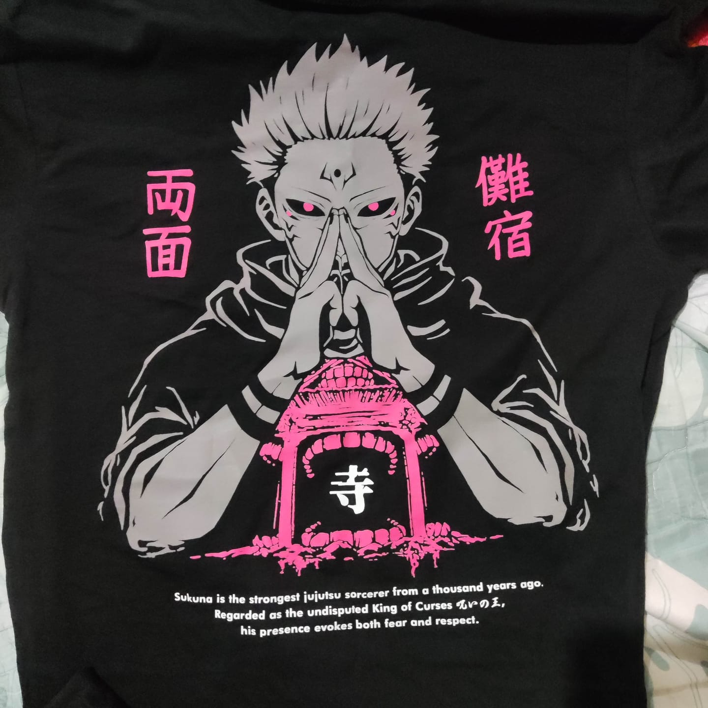 Customer photo review of Camisa Sukuna - Jujutsu Kaisen