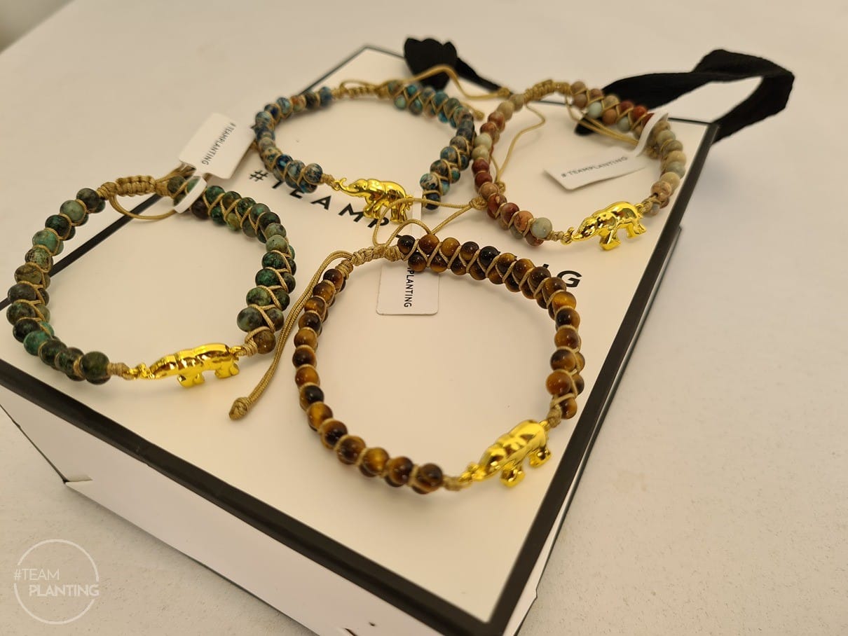 Customer photo review of Ancient Wisdom - Elephant Rainforest Jasper Bracelet
