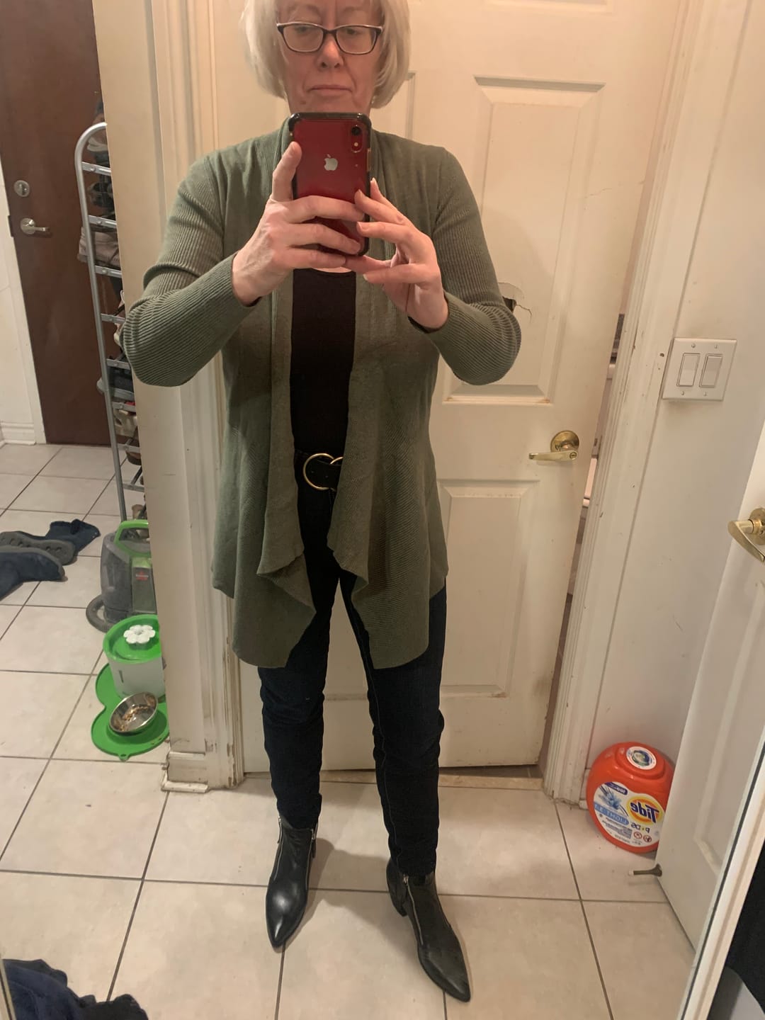 Customer photo review of Dreamy Waterfall Cardigan (Moss)