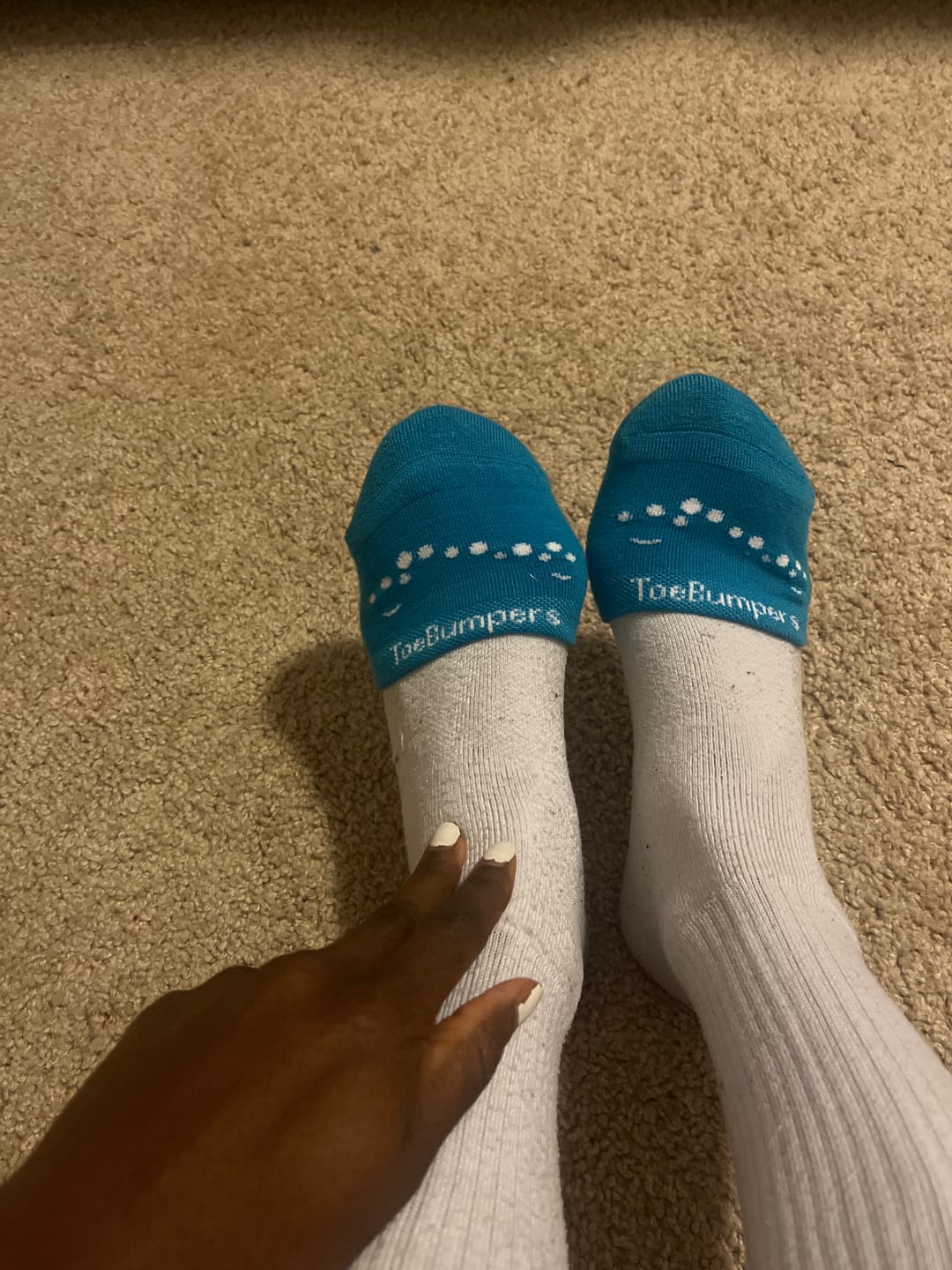 Customer photo review of Men's Running Toe-Cushioning Sock (1 Pair)