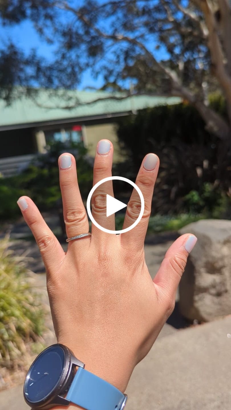 Customer video review of Aqua Pink (Pearlescent) DIY Semicured Gel Nail Sticker Kit