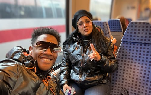 Customer photo review of Wrap-up Sunglasses