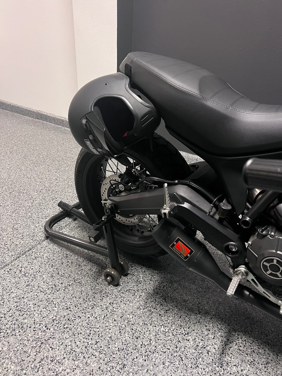 Customer photo review of Ducati Scrambler Helmet Hook (lock)