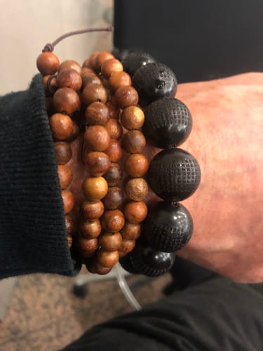 Customer photo review of Ahnenarmband aus Ebenholz