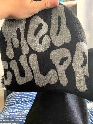 Customer photo review of Vencae™ Beanie - MEA CULPA