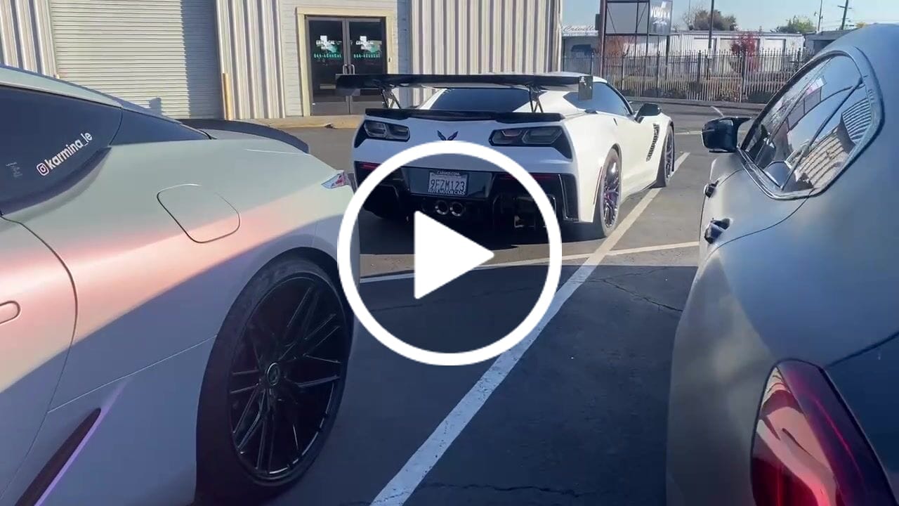 Customer video review of Chevrolet Corvette C7 Add On Rear Bumper Diffuser