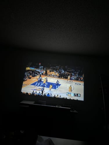 Customer photo review of Full HD Mini Portable Projector