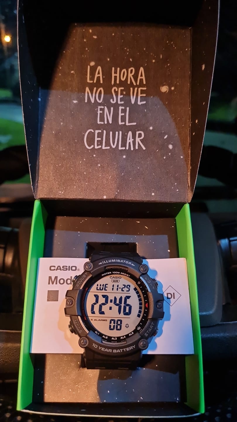 Customer photo review of Reloj Casio Vintage AE-1500WHX-1AVDF Negro