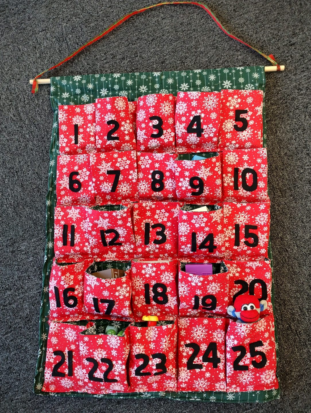 Customer photo review of All Over Snowflakes Polycotton Fabric