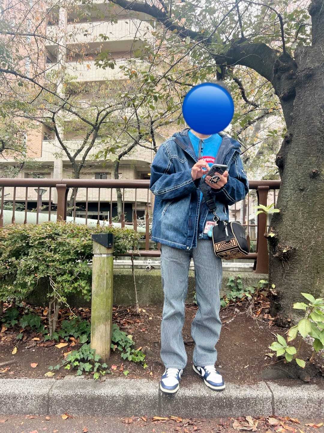 Customer photo review of 生デニム＆ストライプデニム2型選べる　マルチポケットワークパンツ